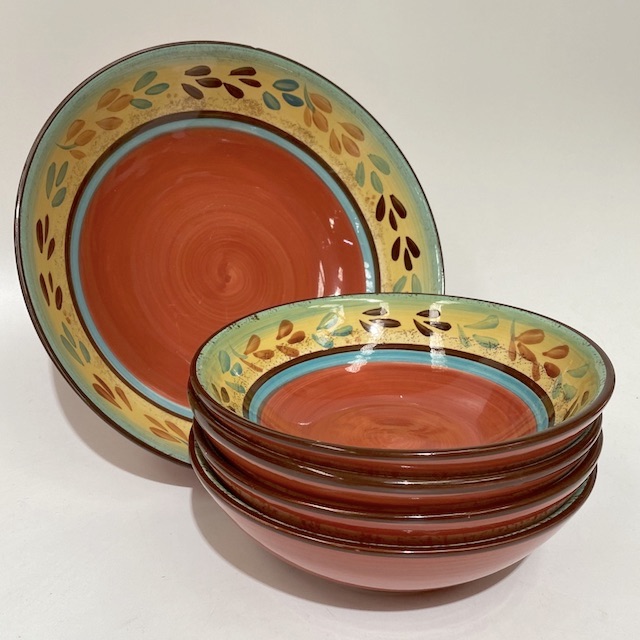 BOWL, Handpainted Tuscan Pasta or Serving Bowl